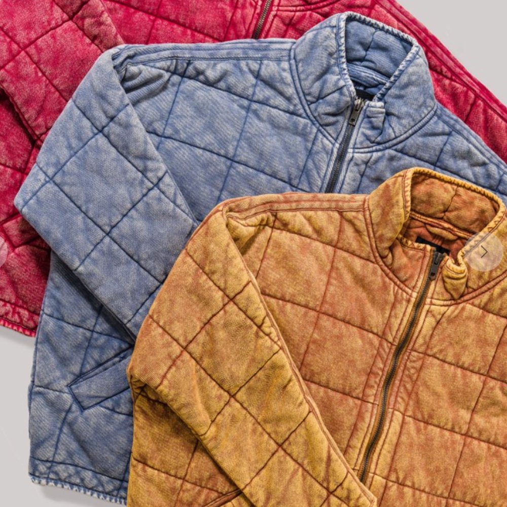 NWT Dolman Quilted Knit Jacket, BLUE - Size XL - Picture 3 of 7